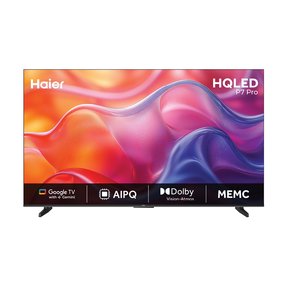 Haier New P7 Pro Series HQLED 164 cm (65) AI Smart Google TV with Gemini | HDR10+ | 2.1 Ch with Subwoofer| Gaming 120Hz